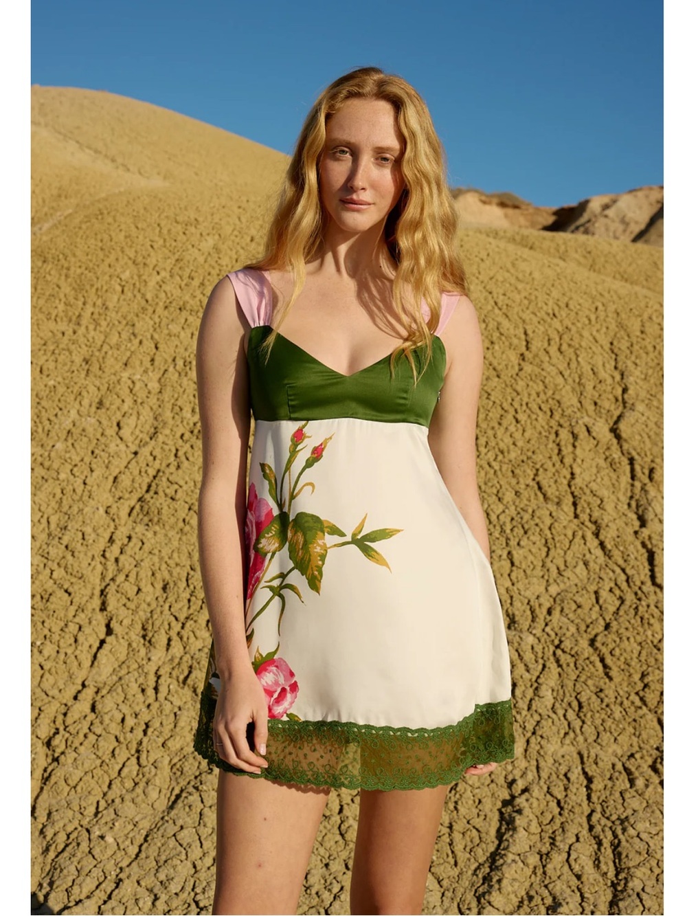 Aston Studio Violet Dress – Antique Rose Floral Slip Dress